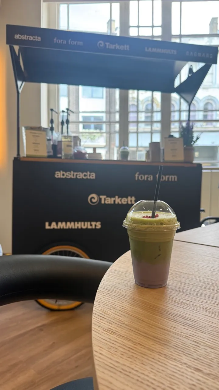 Matcha bar activation at Clerkenwell Design Week 2026